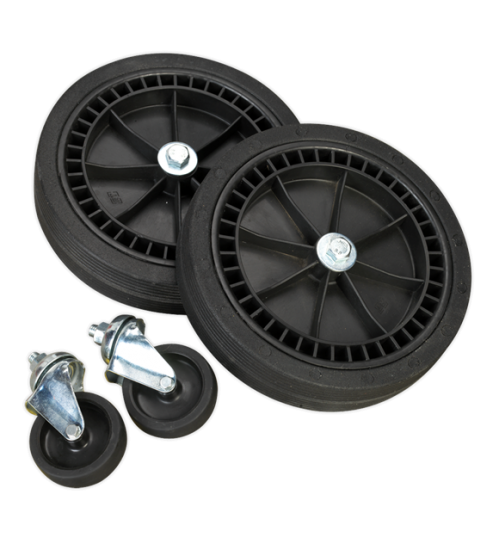 Wheel Kit for Fixed Compressors - 2 Castors & 2 Fixed